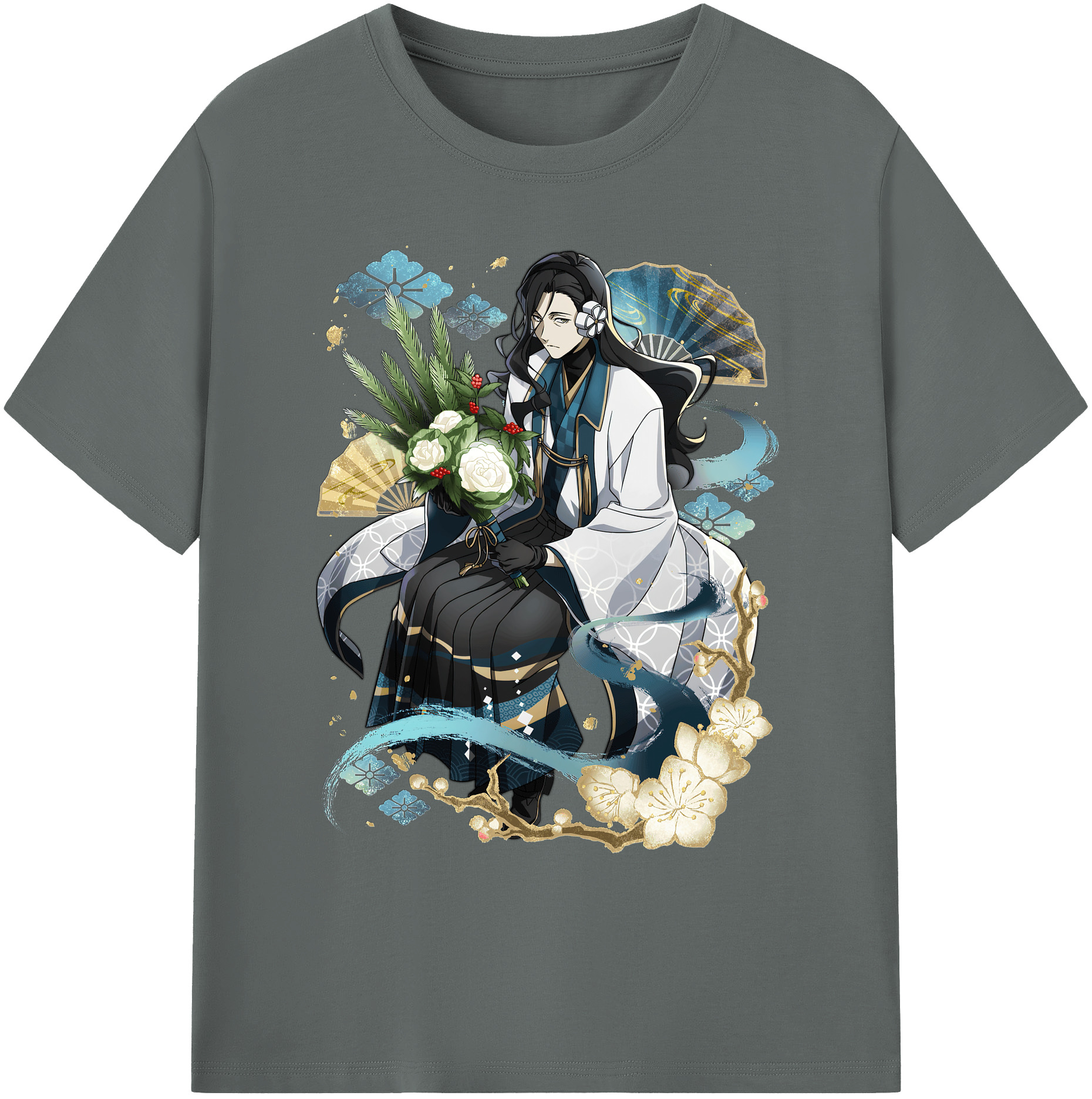 （画像用） 文豪ストレイドッグス Bungo Stray Dogs 綿100％ メンズ半袖Tシャツ｜肌触りやわらか＆通気性